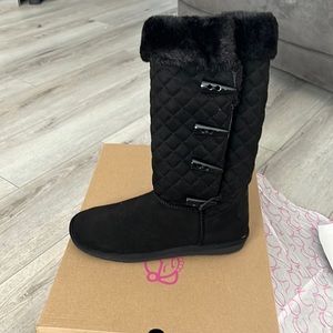 Sugar-black micro boots